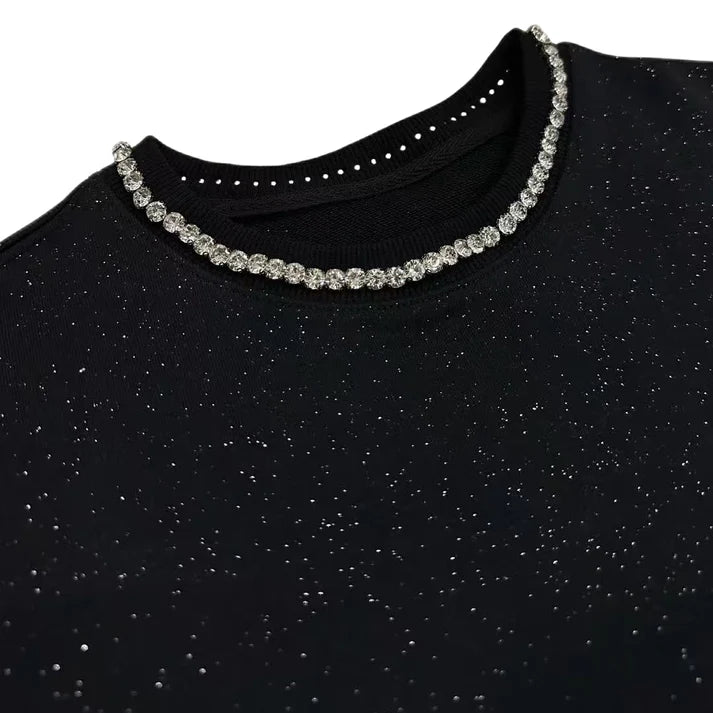 DIAMERA Iced Collar Crewneck