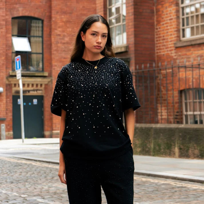 DIAMERA Luxe Rhinestone Tee