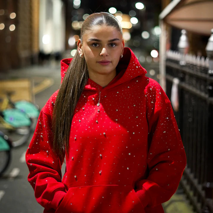 DIAMERA Rhinestone Galaxy Hoodie